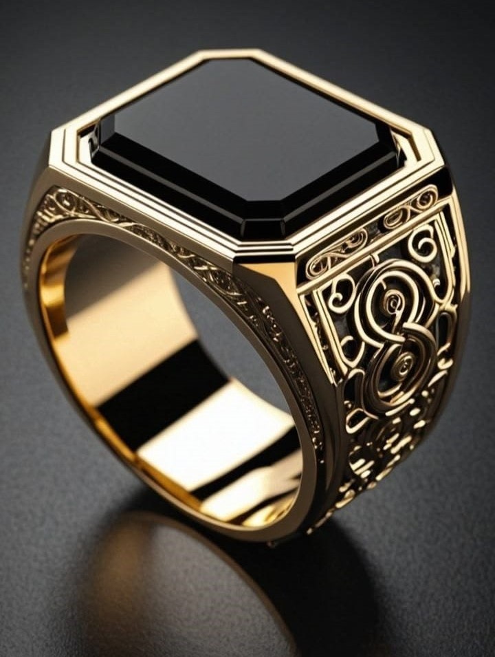 Men's Gold Cotted Ring